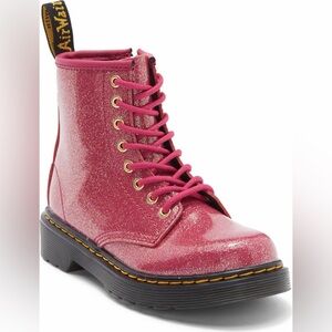 Dr. Martens Kids Sparkly Pink Boots